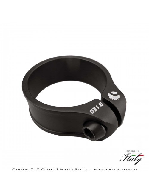 Carbon-Ti X-Clamp 3 Collarino Reggisella Ultraleggero Nero Opaco