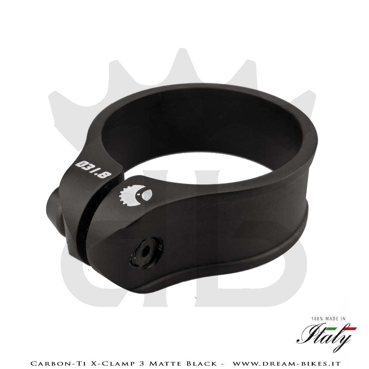 Carbon-Ti X-Clamp 3 Matte Black Ultralight Seatpost Clamp