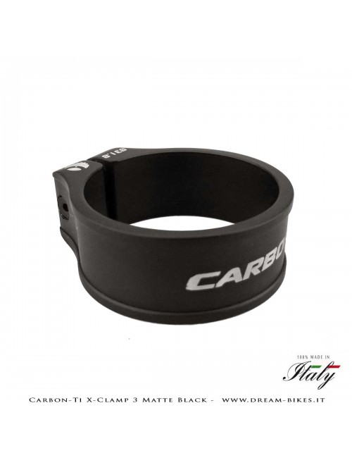Carbon-Ti X-Clamp 3 Collarino Reggisella Ultraleggero Nero Opaco
