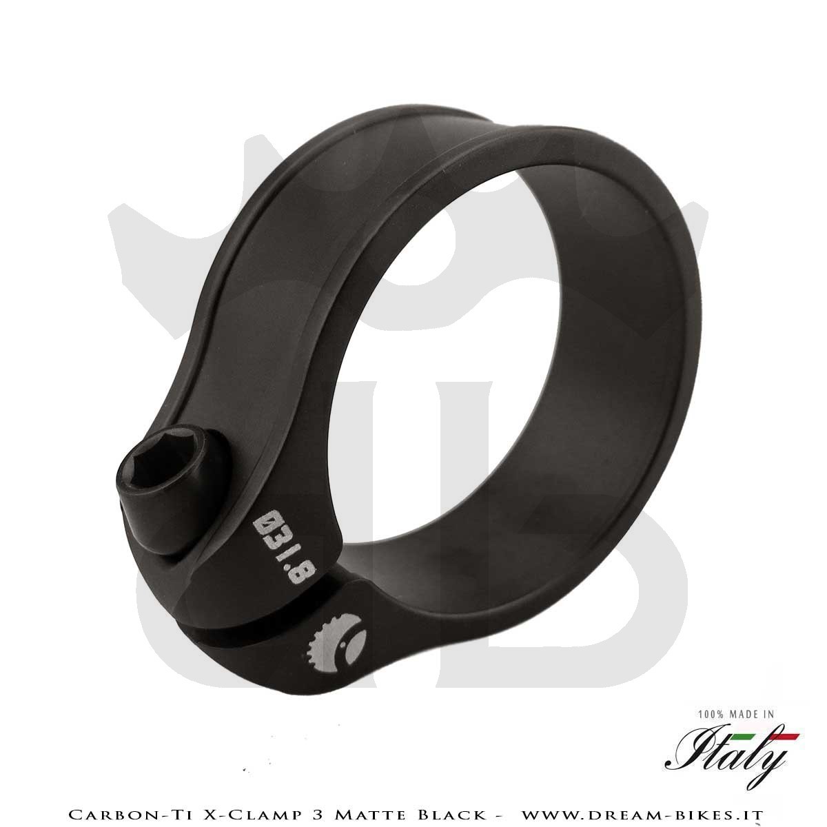 Carbon-Ti X-Clamp 3 Collarino Reggisella Ultraleggero Nero Opaco