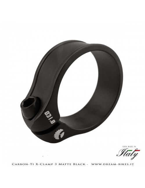 Carbon-Ti X-Clamp 3 Collarino Reggisella Ultraleggero Nero Opaco