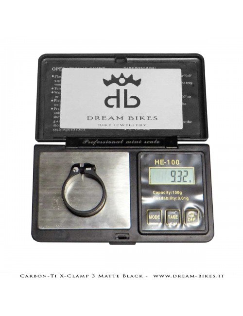 Carbon-Ti X-Clamp 3 Collarino Reggisella Ultraleggero Nero Opaco