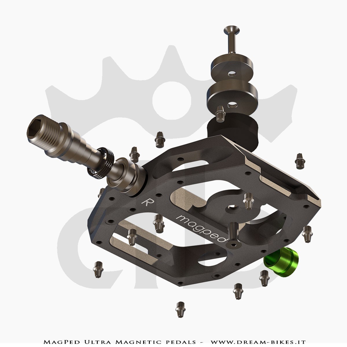 Magped Ultra Magnetic Pedals Titanium
