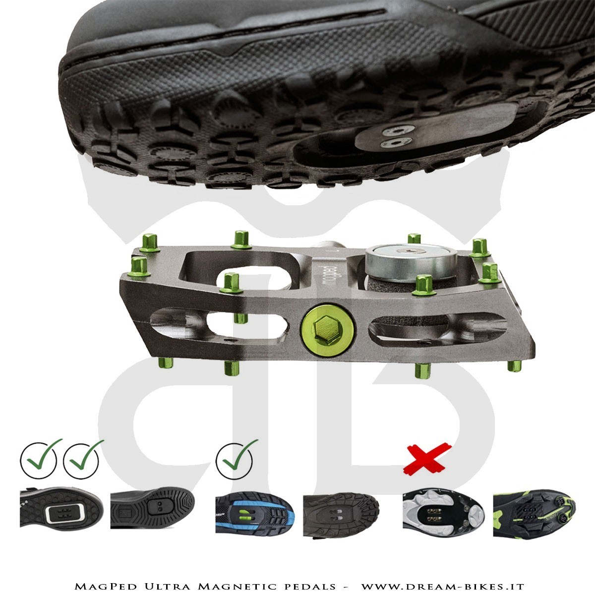 Magped Ultra Magnetic Pedals Titanium