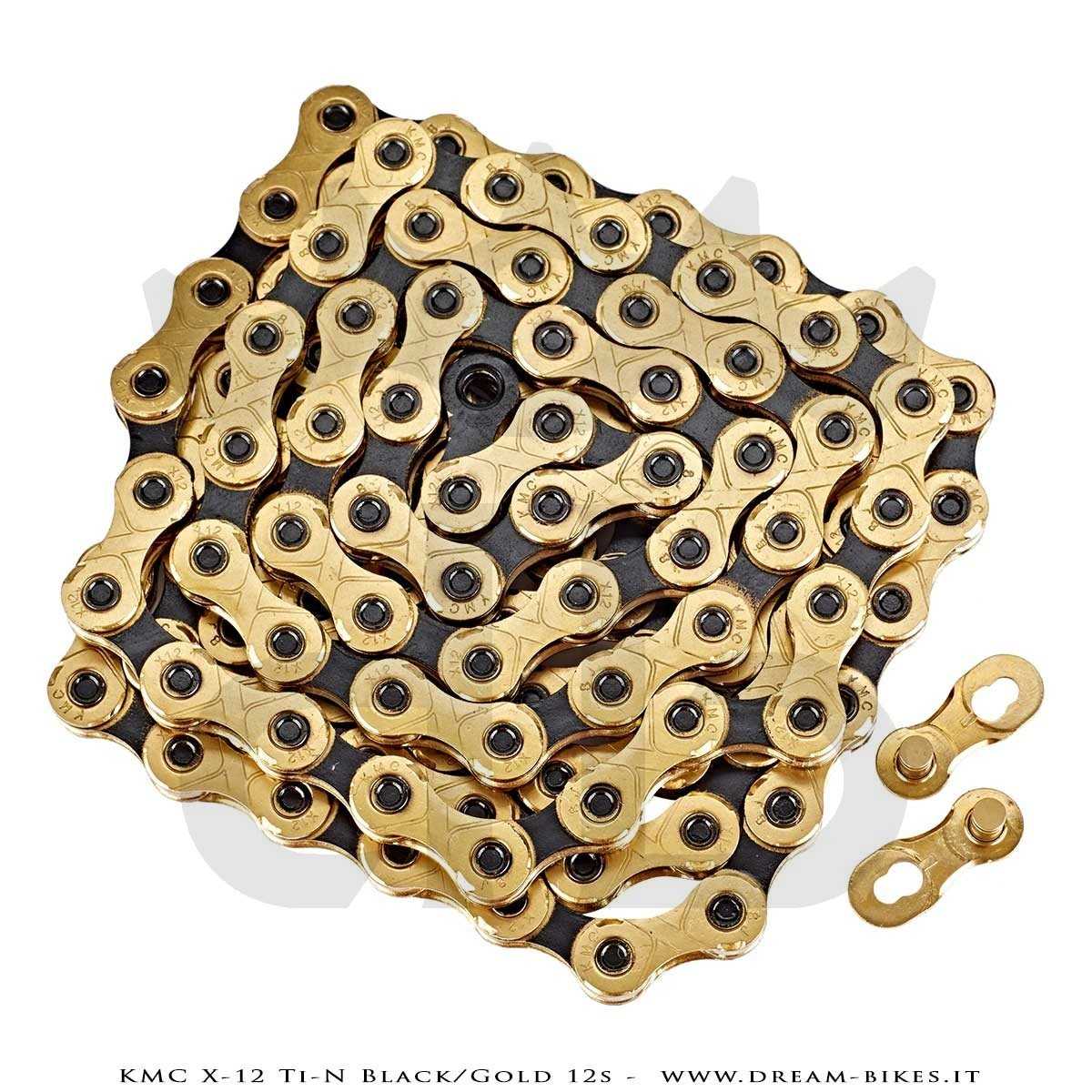 KMC X-12 Ti-N Gold/Black Catena 12v 268 Gr.
