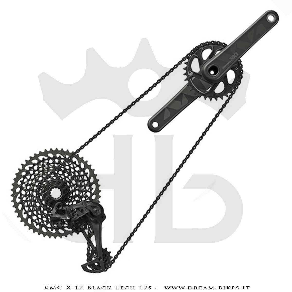 KMC X-12 BlackTech 12s CHAIN 268 Gr.