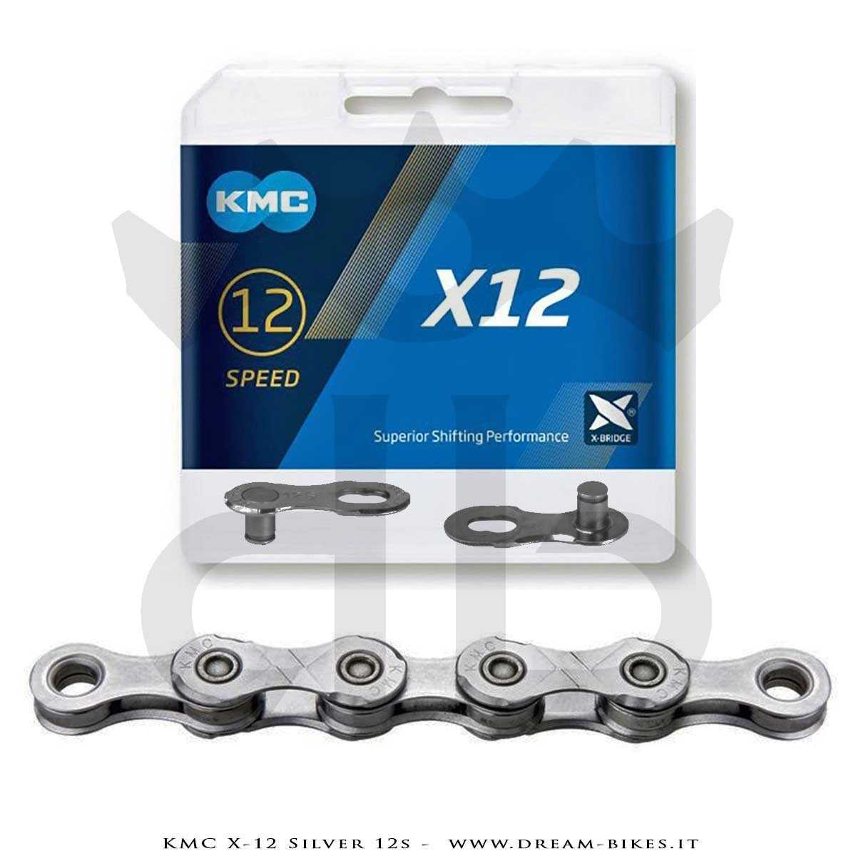 KMC X-12 Silver Catena 12v 268 Gr.