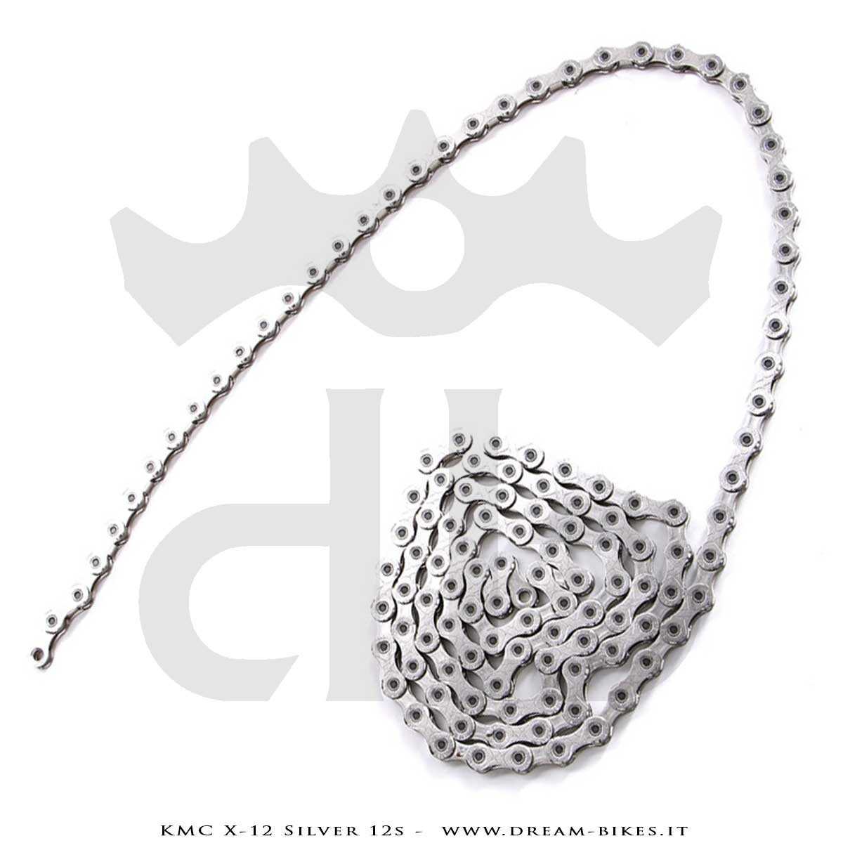 KMC X-12 Silver 12s Chain 268 Gr.