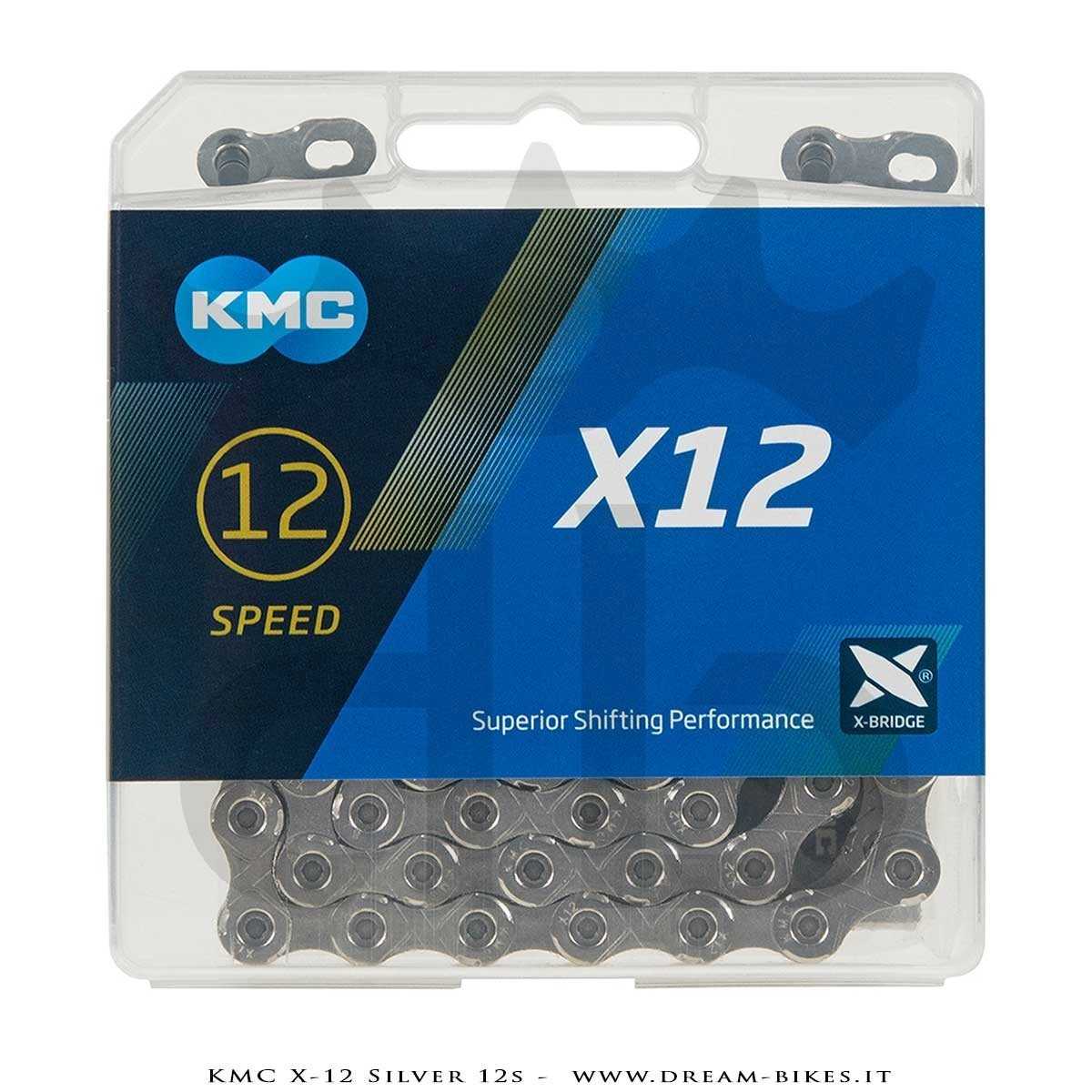KMC X-12 Silver 12s Chain 268 Gr.