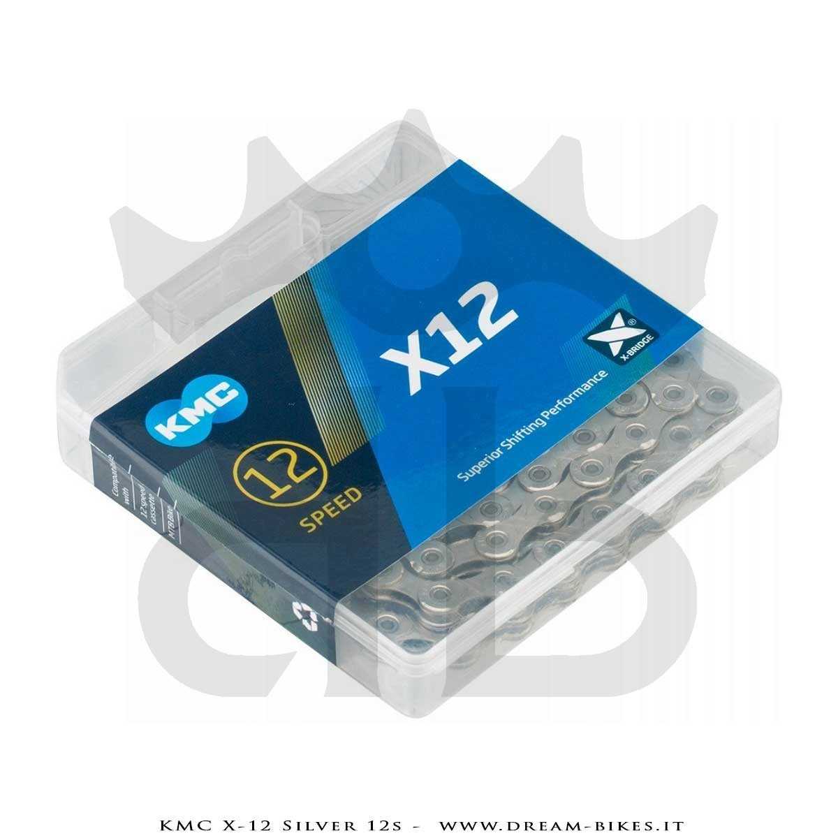 KMC X-12 Silver 12s Chain 268 Gr.