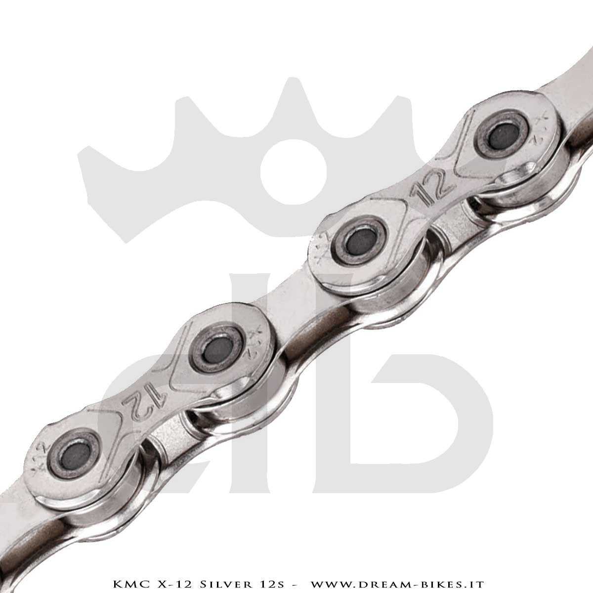 KMC X-12 Silver 12s Chain 268 Gr.