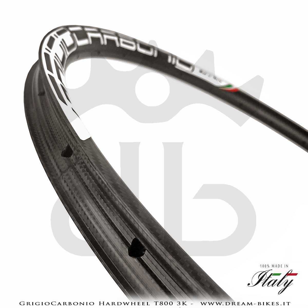 GrigioCarbonio HardWheel AS25 T800 3K Carbon 29" Clincher Rim 315 gr.