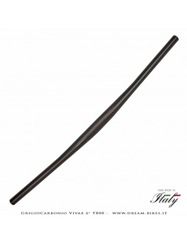 GrigioCarbonio Vivax Flat 6° T800 Curva Manubrio Carbon Ultraleggera 3K o UD