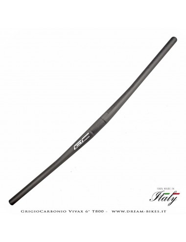 GrigioCarbonio Vivax Flat 6° T800 Curva Manubrio Carbon Ultraleggera 3K o UD