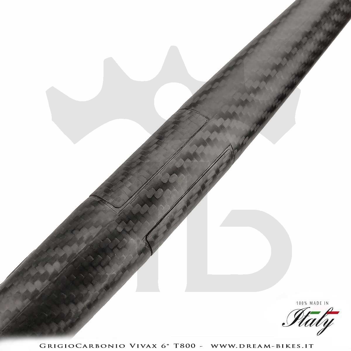 GrigioCarbonio Vivax Flat 6° T800 Curva Manubrio Carbon Ultraleggera 3K o UD