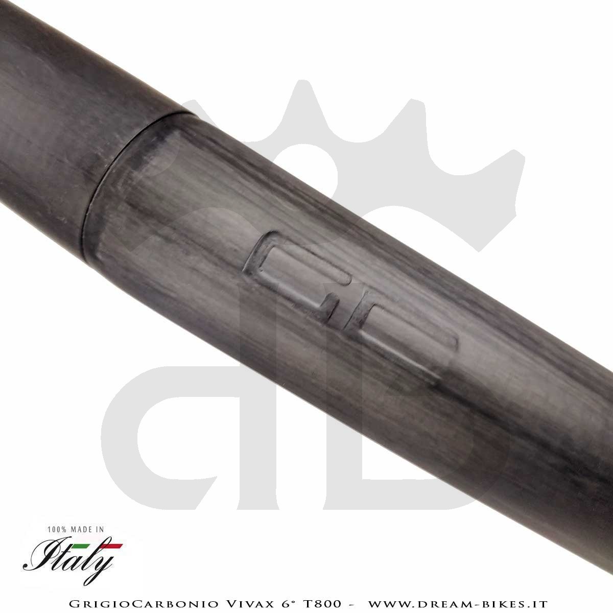 GrigioCarbonio Vivax Flat 6° T800 Curva Manubrio Carbon Ultraleggera 3K o UD