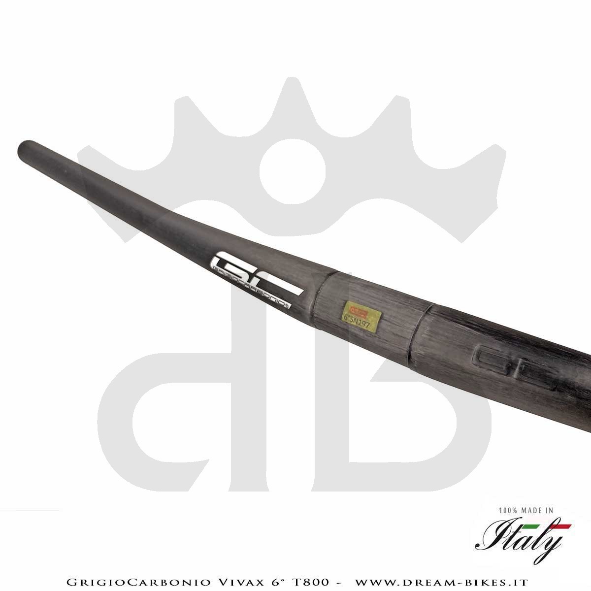 GrigioCarbonio Vivax 6° T800 Ultralight Carbon Handlebar 3K or UD