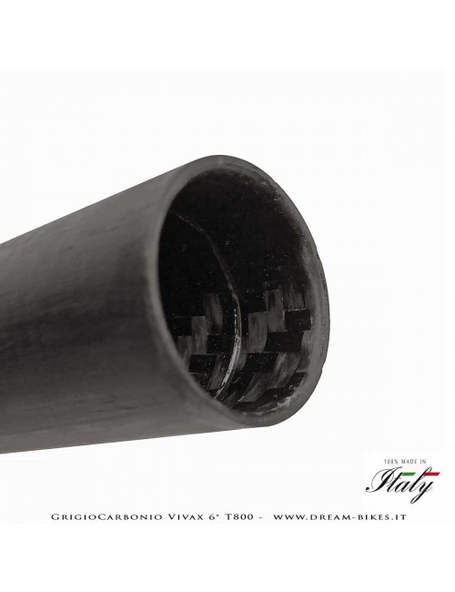 GrigioCarbonio Vivax Flat 6° T800 Curva Manubrio Carbon Ultraleggera 3K o UD