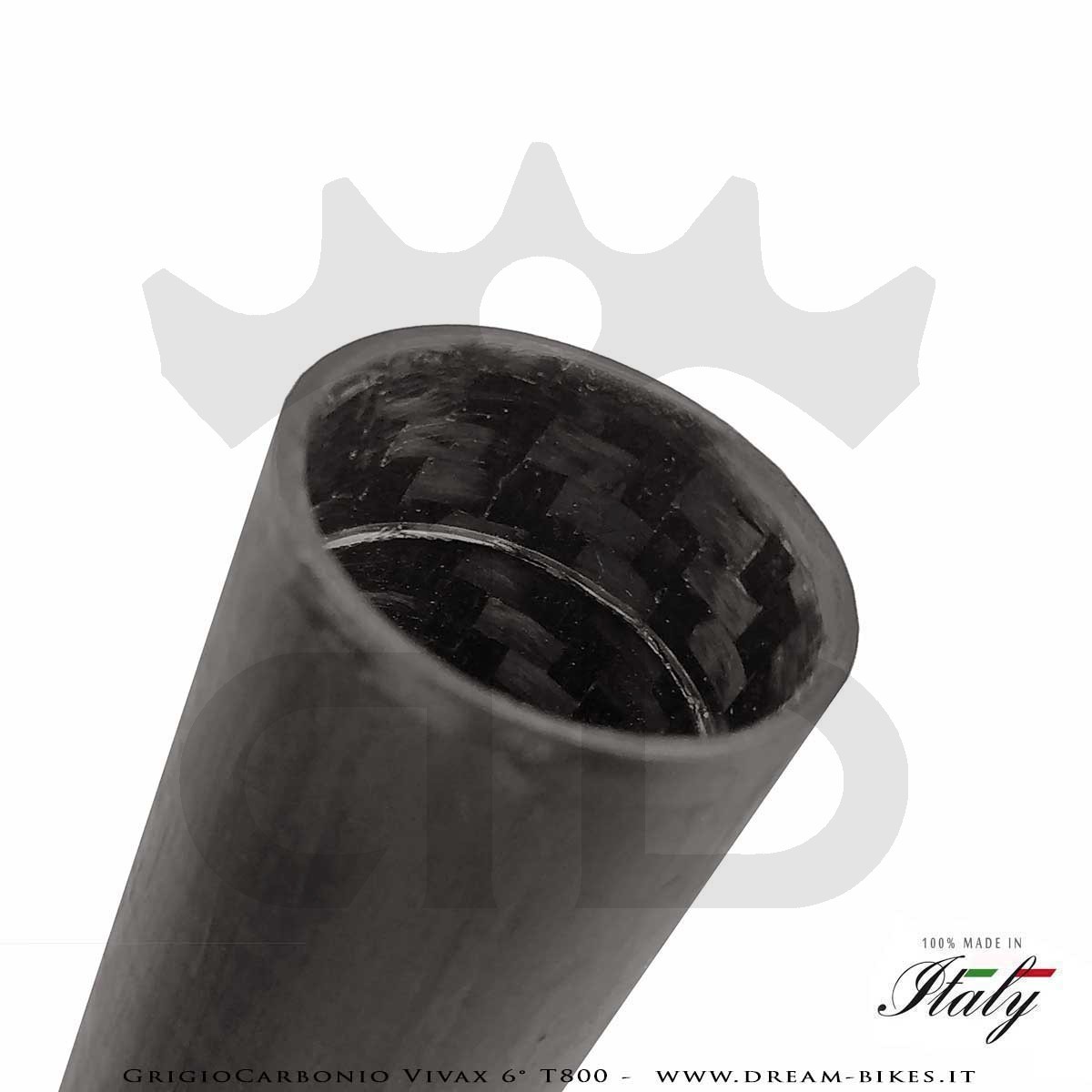 GrigioCarbonio Vivax Flat 6° T800 Curva Manubrio Carbon Ultraleggera 3K o UD