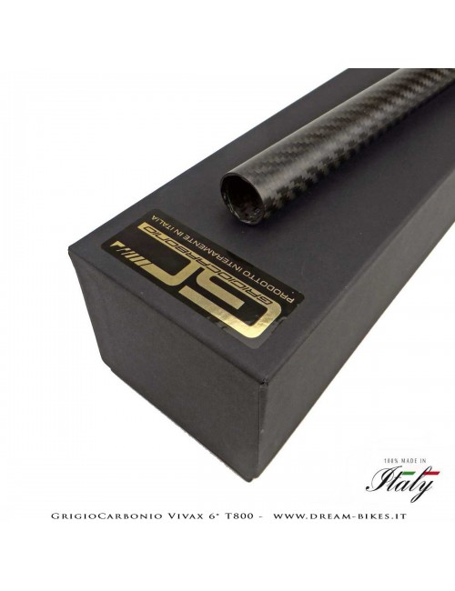 GrigioCarbonio Vivax Flat 6° T800 Curva Manubrio Carbon Ultraleggera 3K o UD