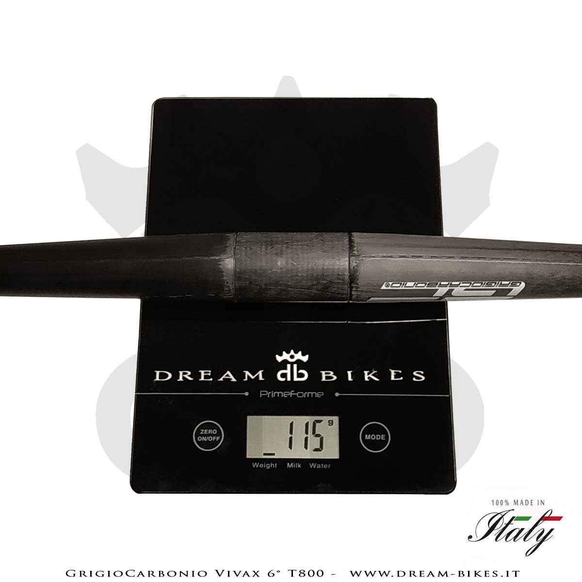 GrigioCarbonio Vivax Flat 6° T800 Curva Manubrio Carbon Ultraleggera 3K o UD