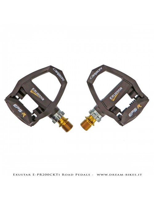 Exustar E-PR200CKTi Pedali Carbon-Titanio Ultraleggeri 186 gr.