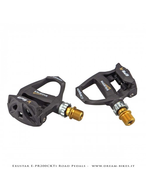 Exustar E-PR200CKTi Pedali Carbon-Titanio Ultraleggeri 186 gr.