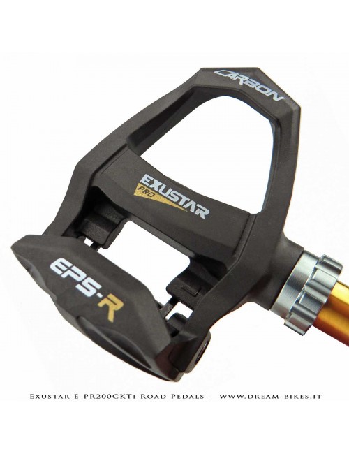 Exustar E-PR200CKTi Pedali Carbon-Titanio Ultraleggeri 186 gr.