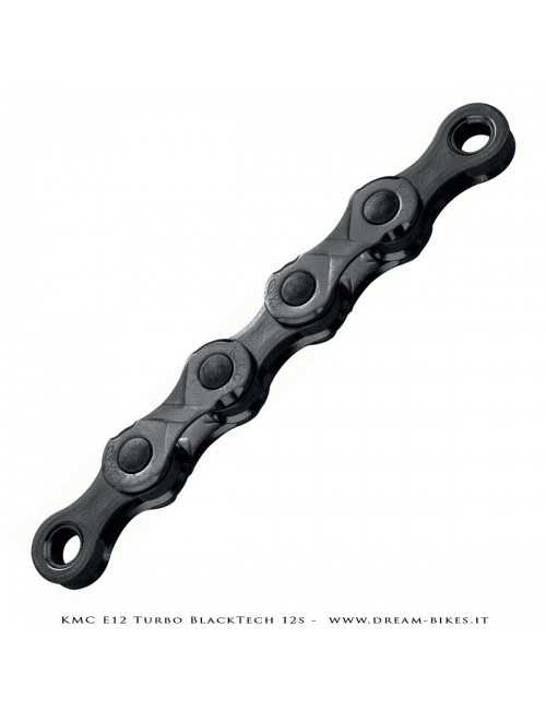 KMC e12 Turbo BlackTech 12s Chain For E-Bikes 272 Gr.