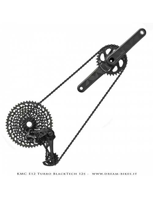 KMC e12 Turbo BlackTech Catena 12v Per E-Bike 272 Gr.