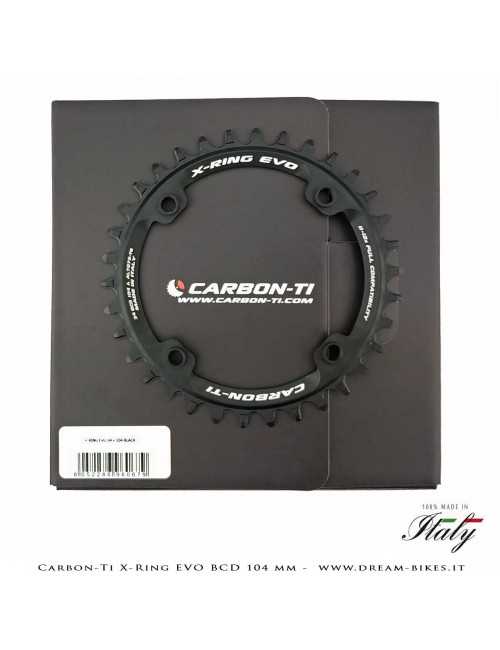 Carbon-Ti X-Ring Evo BCD 104 mm Mono-Corona Ultraleggera In Alluminio