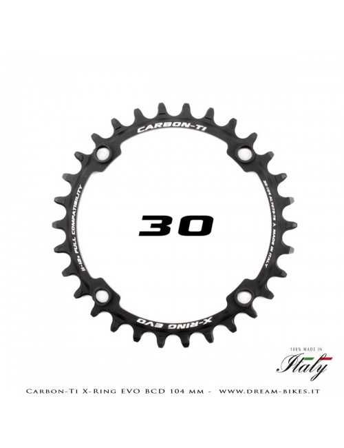 Carbon-Ti X-Ring Evo BCD 104 mm Mono-Corona Ultraleggera In Alluminio