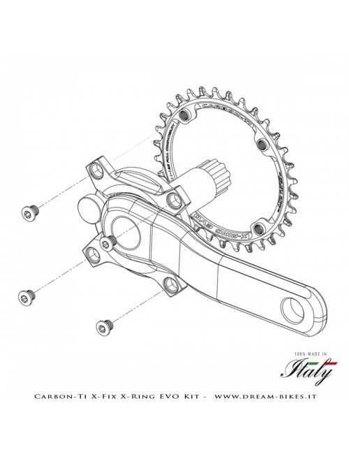 Carbon-Ti X-Fix X-Ring EVO Kit Bussole Corona Ultraleggere