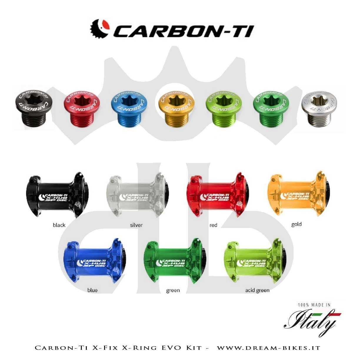 Carbon-Ti X-Fix X-Ring EVO Kit Bussole Corona Ultraleggere