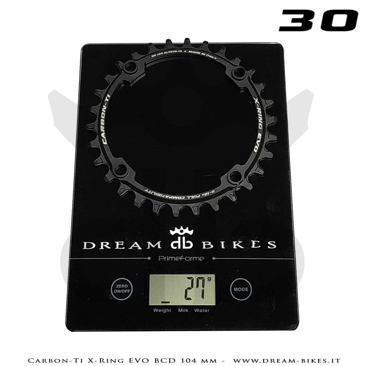 Carbon-Ti X-Ring Evo BCD 104 mm Mono-Corona Ultraleggera In Alluminio