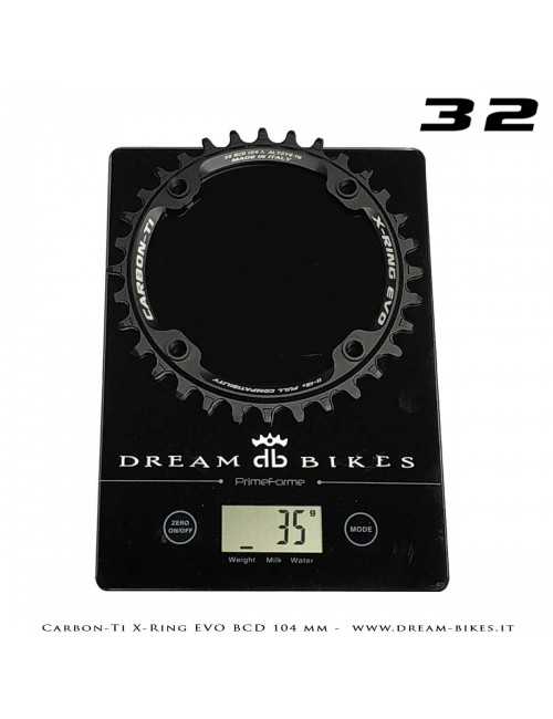 Carbon-Ti X-Ring Evo BCD 104 mm Mono-Corona Ultraleggera In Alluminio