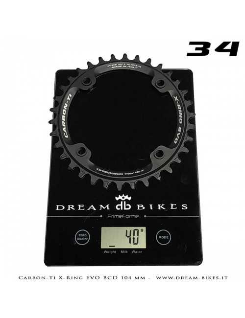 Carbon-Ti X-Ring Evo BCD 104 mm Mono-Corona Ultraleggera In Alluminio