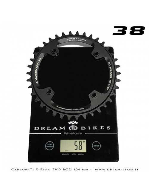 Carbon-Ti X-Ring Evo BCD 104 mm Mono-Corona Ultraleggera In Alluminio