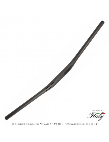GrigioCarbonio Vivax Flat 9° T800 Curva Manubrio Carbon Ultraleggera 3K o UD