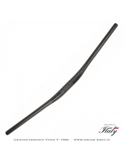 GrigioCarbonio Vivax Flat 9° T800 Curva Manubrio Carbon Ultraleggera 3K o UD