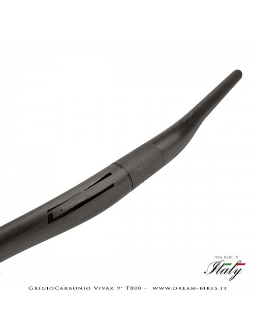 GrigioCarbonio Vivax Flat 9° T800 Curva Manubrio Carbon Ultraleggera 3K o UD