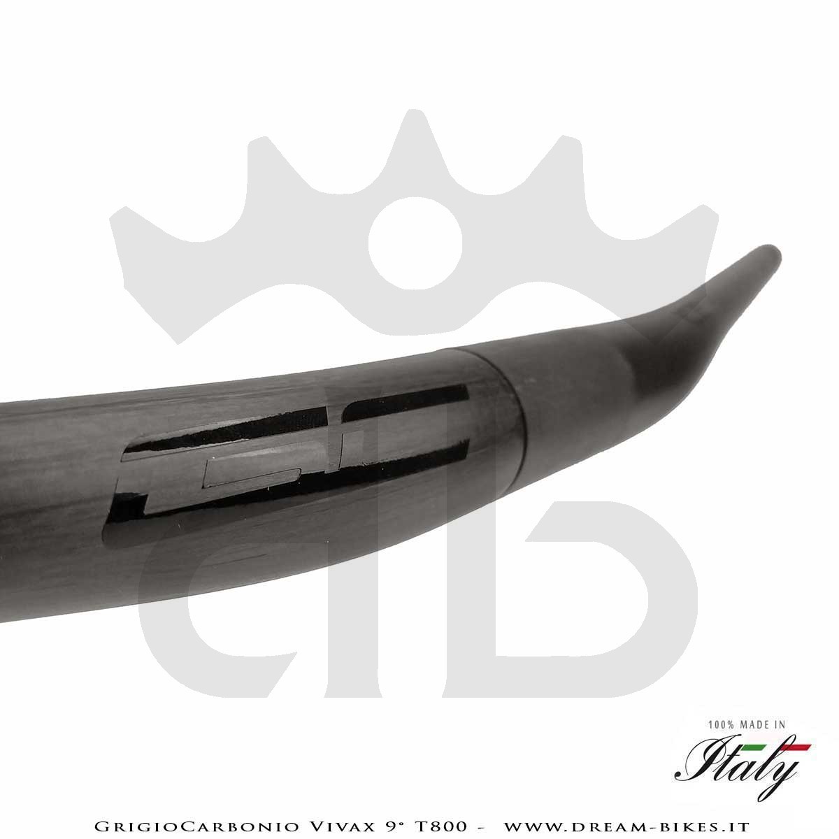 GrigioCarbonio Vivax Flat 9° T800 Curva Manubrio Carbon Ultraleggera 3K o UD