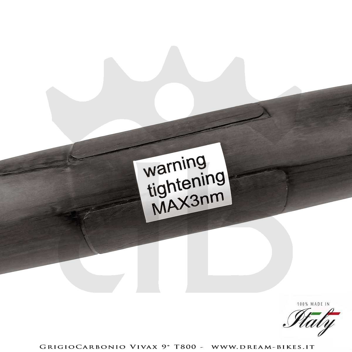 GrigioCarbonio Vivax Flat 9° T800 Curva Manubrio Carbon Ultraleggera 3K o UD