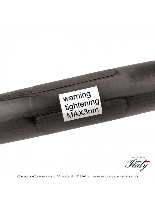 GrigioCarbonio Vivax Flat 9° T800 Curva Manubrio Carbon Ultraleggera 3K o UD