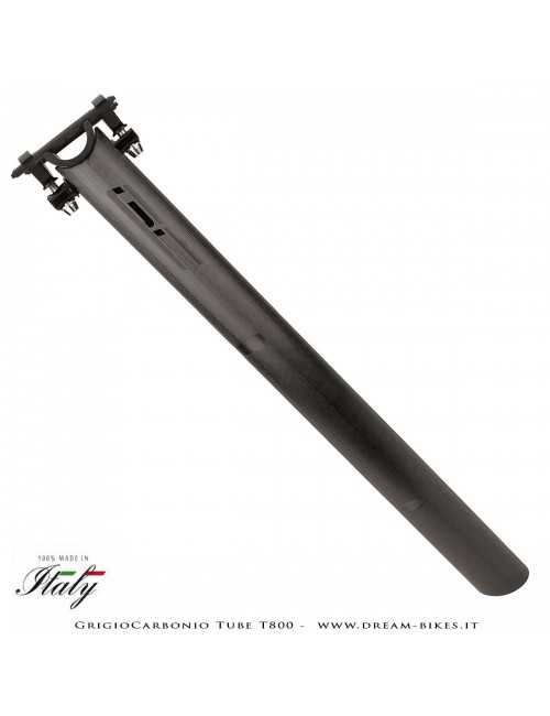 GrigioCarbonio Tube T800 Cannotto Reggisella Carbon Ultraleggero 3K o UD