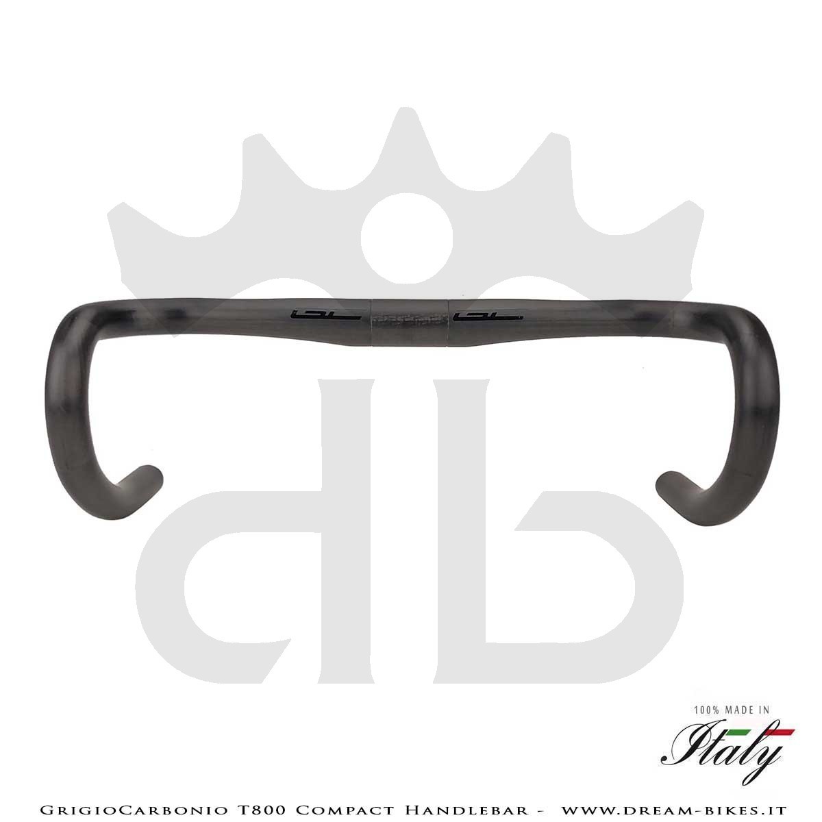 GrigioCarbonio T800 Carbon Road Compact Handlebar From 155 gr.
