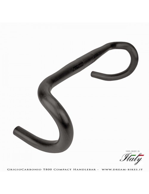 GrigioCarbonio Curva Manubrio Strada T800 Compact da 155 gr.