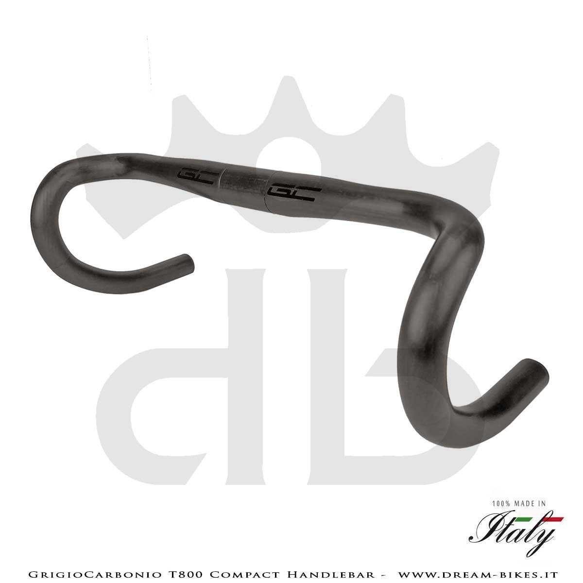 GrigioCarbonio T800 Carbon Road Compact Handlebar From 155 gr.