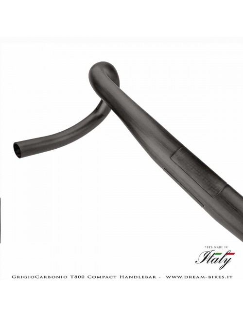 GrigioCarbonio Curva Manubrio Strada T800 Compact da 155 gr.