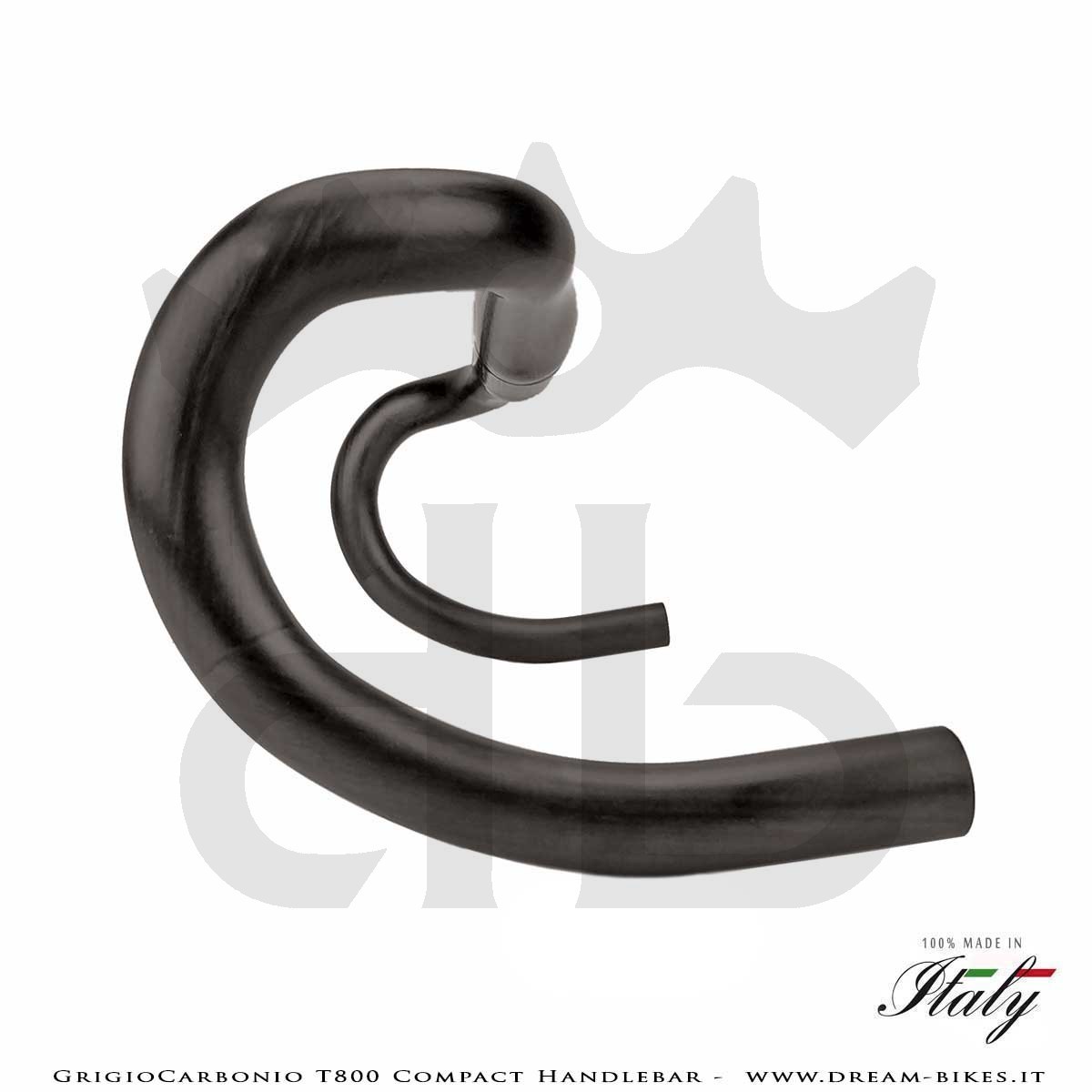 GrigioCarbonio Curva Manubrio Strada T800 Compact da 155 gr.